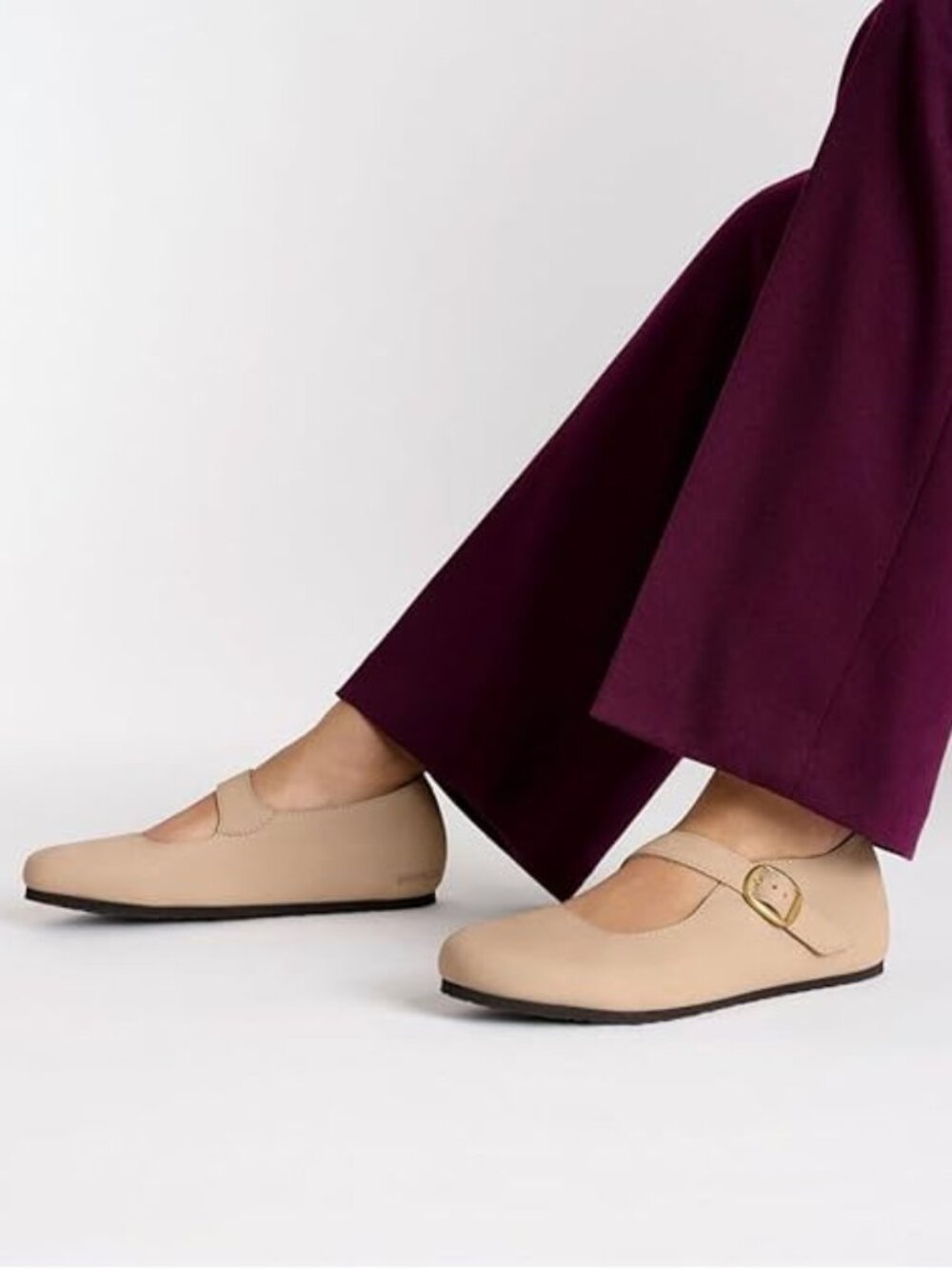Birkenstock $139 Tracy MaryJane Sand Nubuck Euro Sz 42 N NWT!
